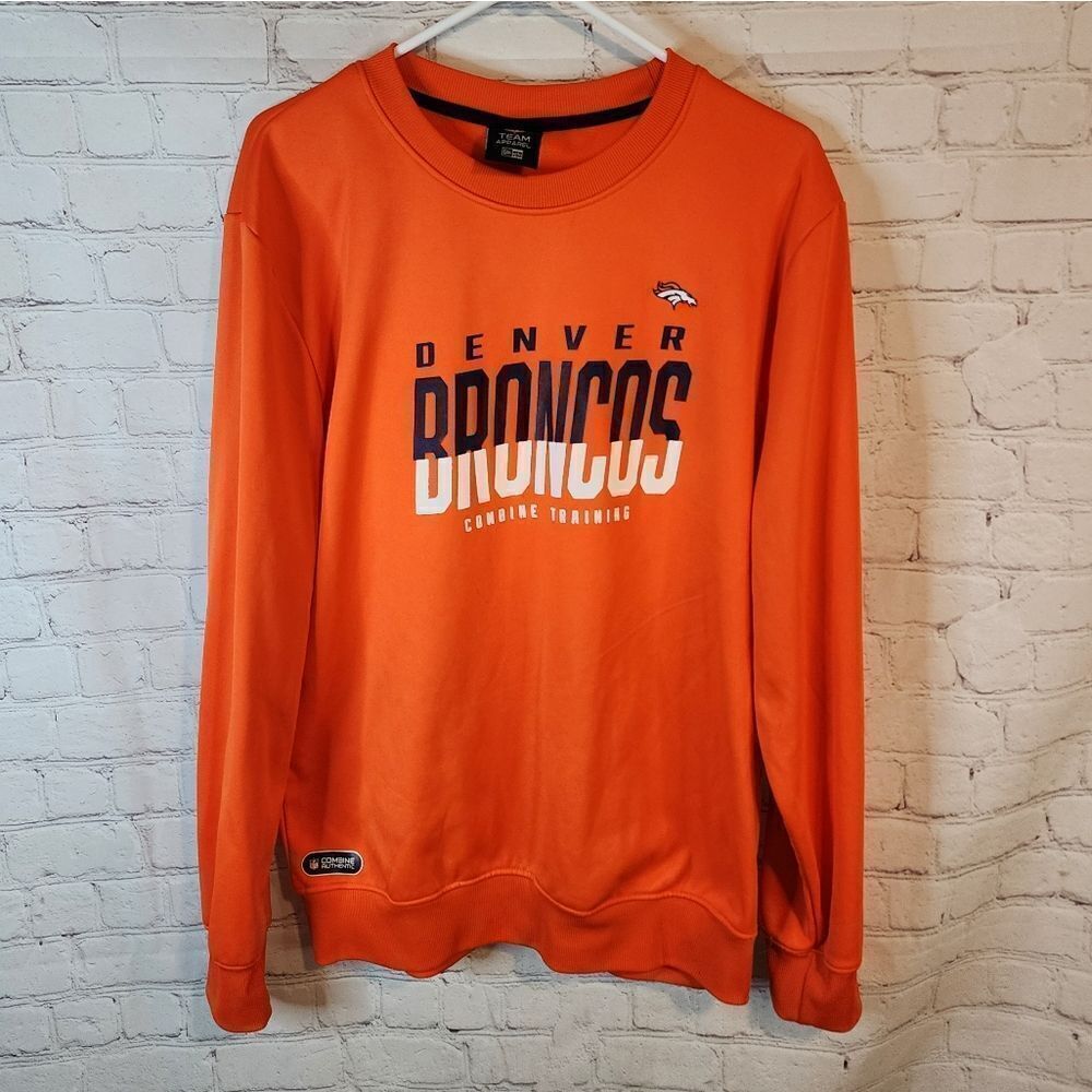 Men's NFL New Era Denver Broncos "Combine" sweater, size Large